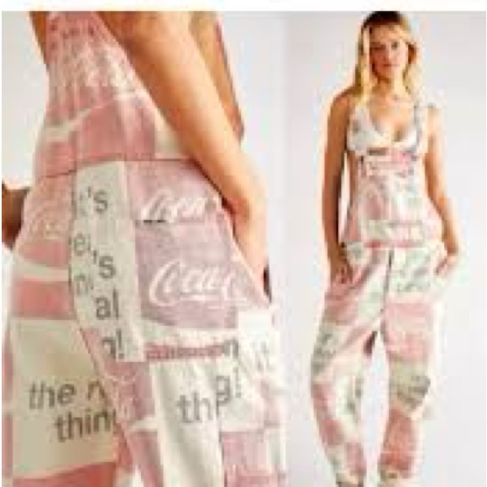 Free People x Rollas Coca-Cola Overalls